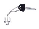Chrome Navy Stockless Anchor Key Chain 5""