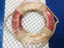 Seaworn Decorative Red and White Vintage Lifering 20""