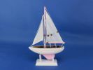 Pink Sailboat Christmas Tree Ornament 9""