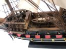 Wooden Captain Hook's Jolly Roger from Peter Pan White Sails Limited Model Pirate Ship 26""