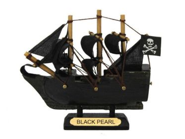 Black Pearl Pirates of the Caribbean Pirate Ship Model 4""